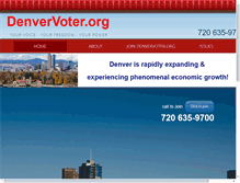 Tablet Screenshot of denvervoter.org